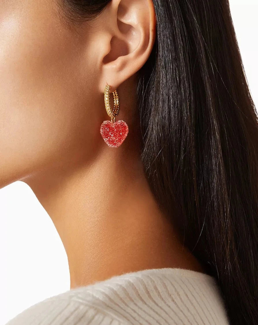 Jelly Heart earrings by Crystal Haze