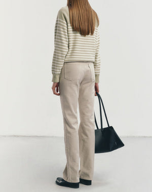 Beige straight jeans from Dunst