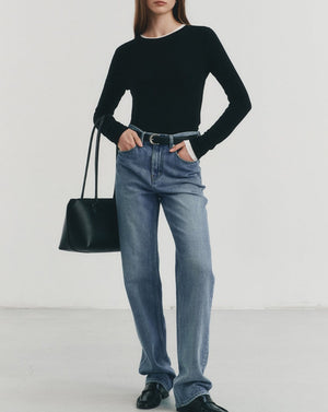 Blue straight jeans from Dunst