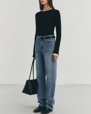 Blue straight jeans from Dunst