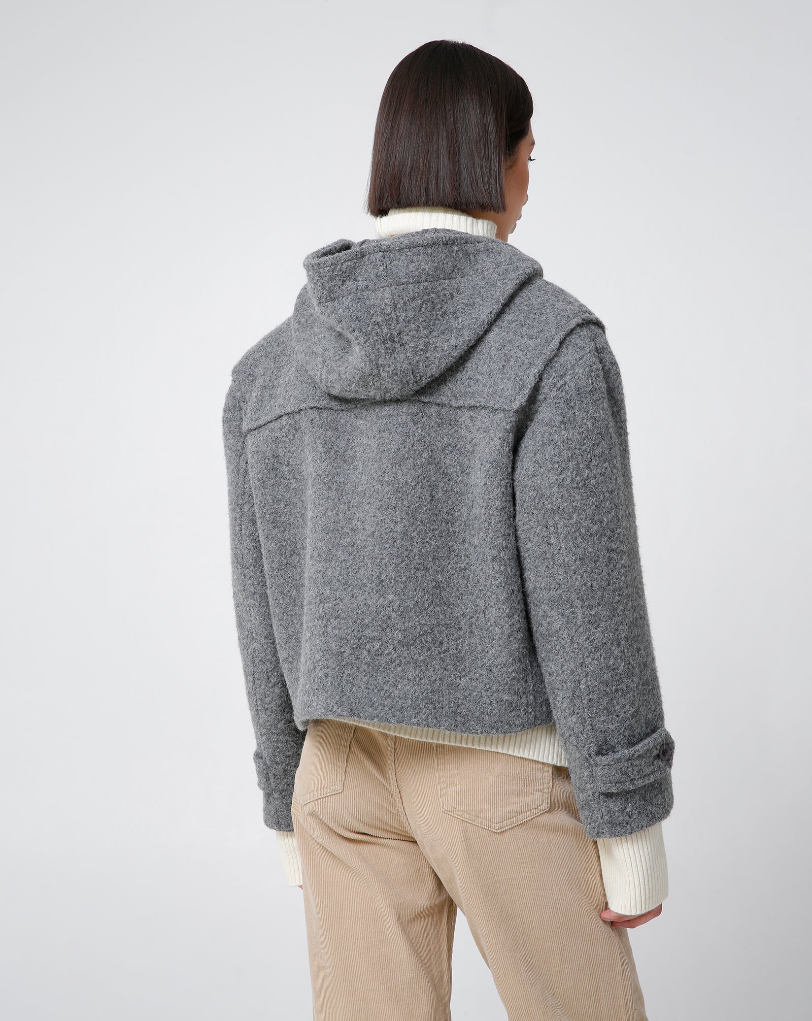 Shortened duffle coat by Dunst