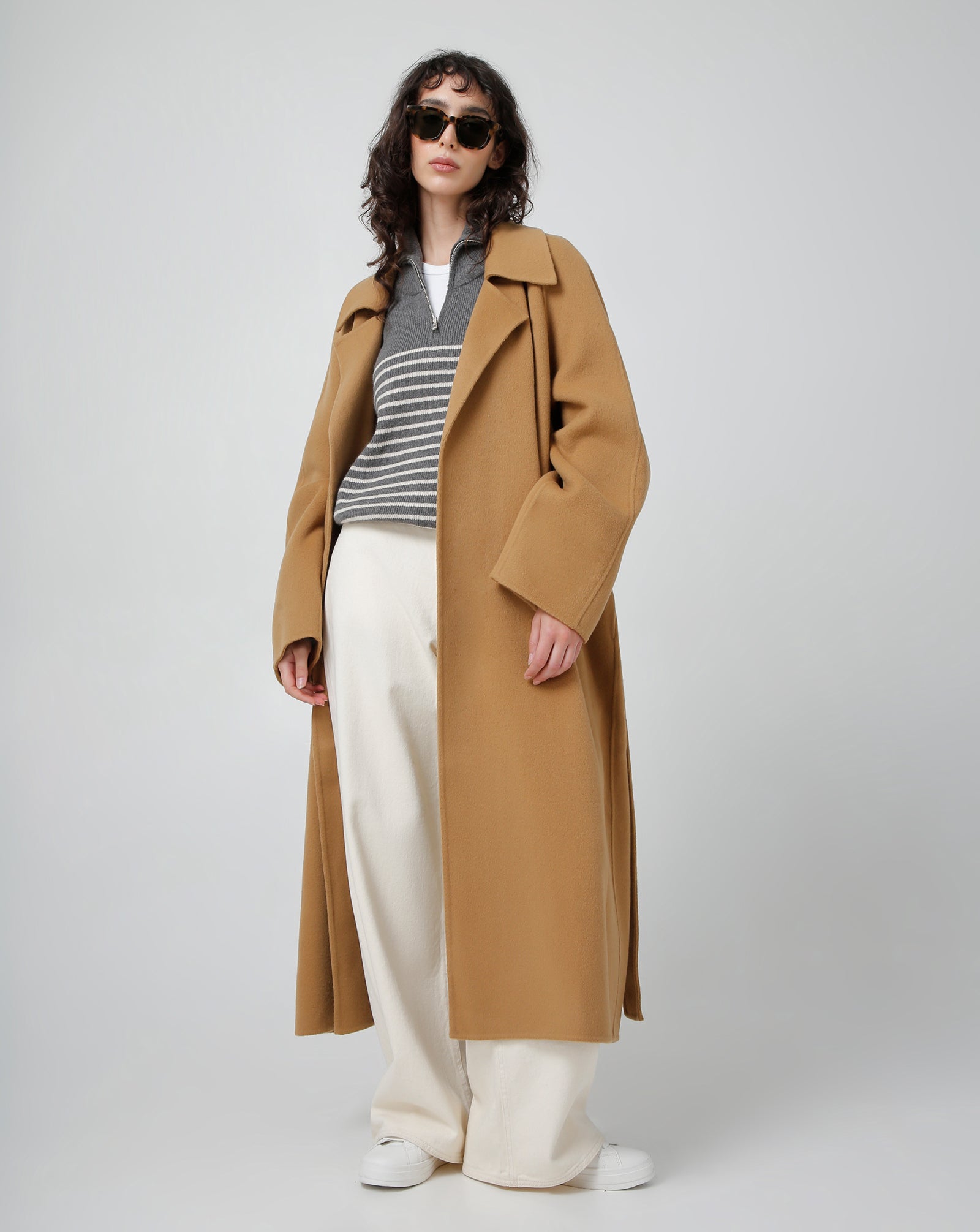 Belted coat by Low Classic