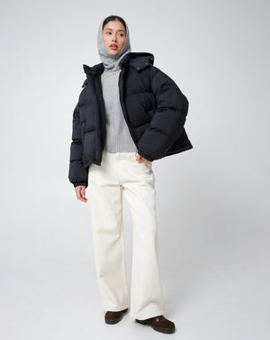 Down jacket with a hood from Dunst