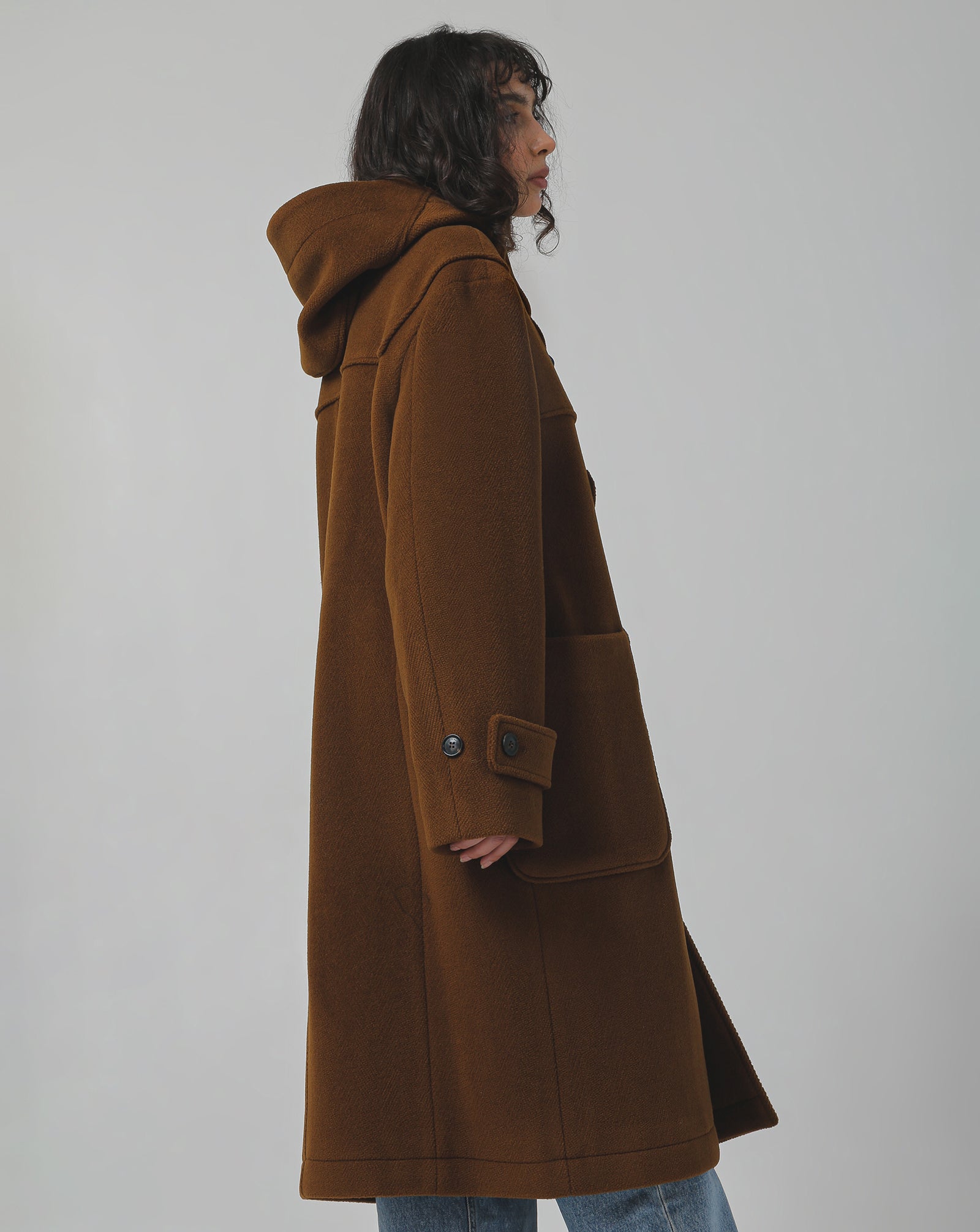 ジャケット・アウター AURALEE WOOL HERRINBONE PILE DUFFLE COAT AURALEE Wool Herringbone Pile Dufflecoat