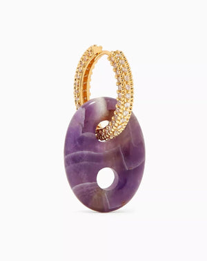 Infinity mono earring by Crystal Haze