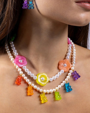 Flower Bomb necklace by Crystal Haze