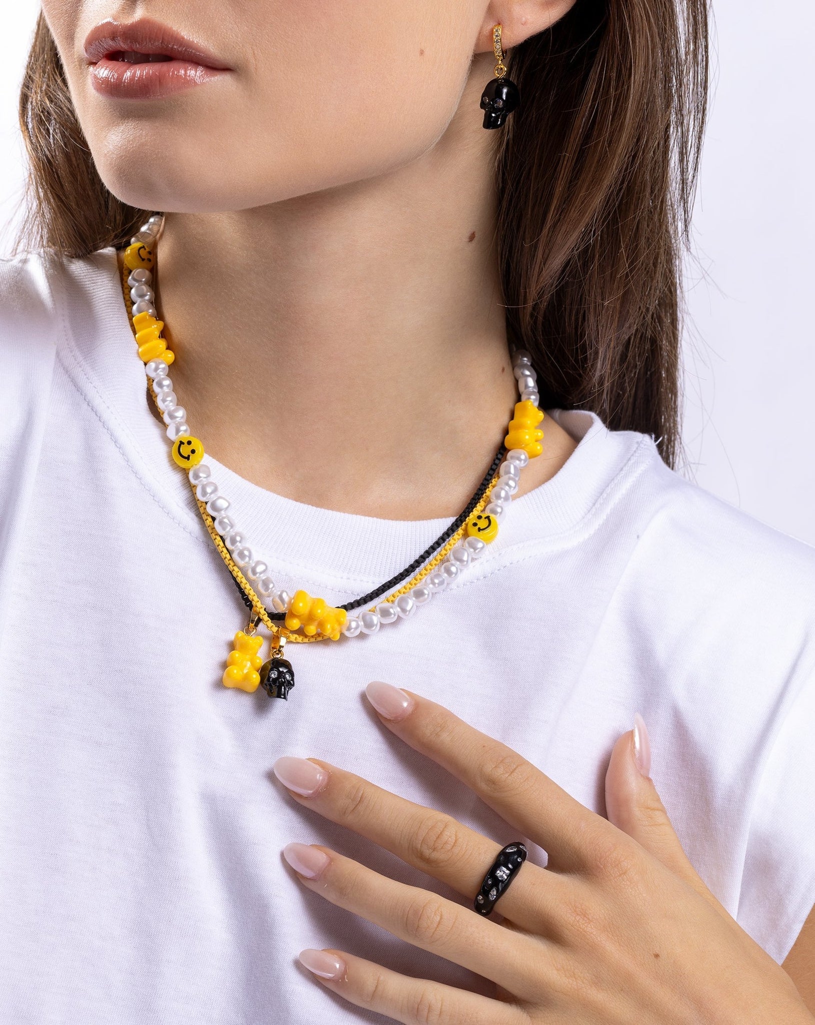 Yellow NYC Taxi necklace by Crystal Haze