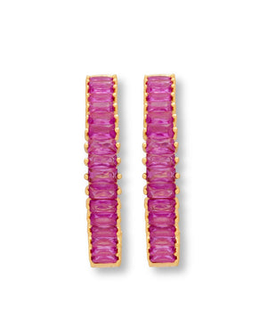 Baguette earrings by Crystal Haze