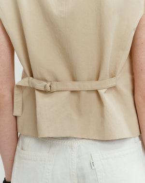 Linen vest by Dunst