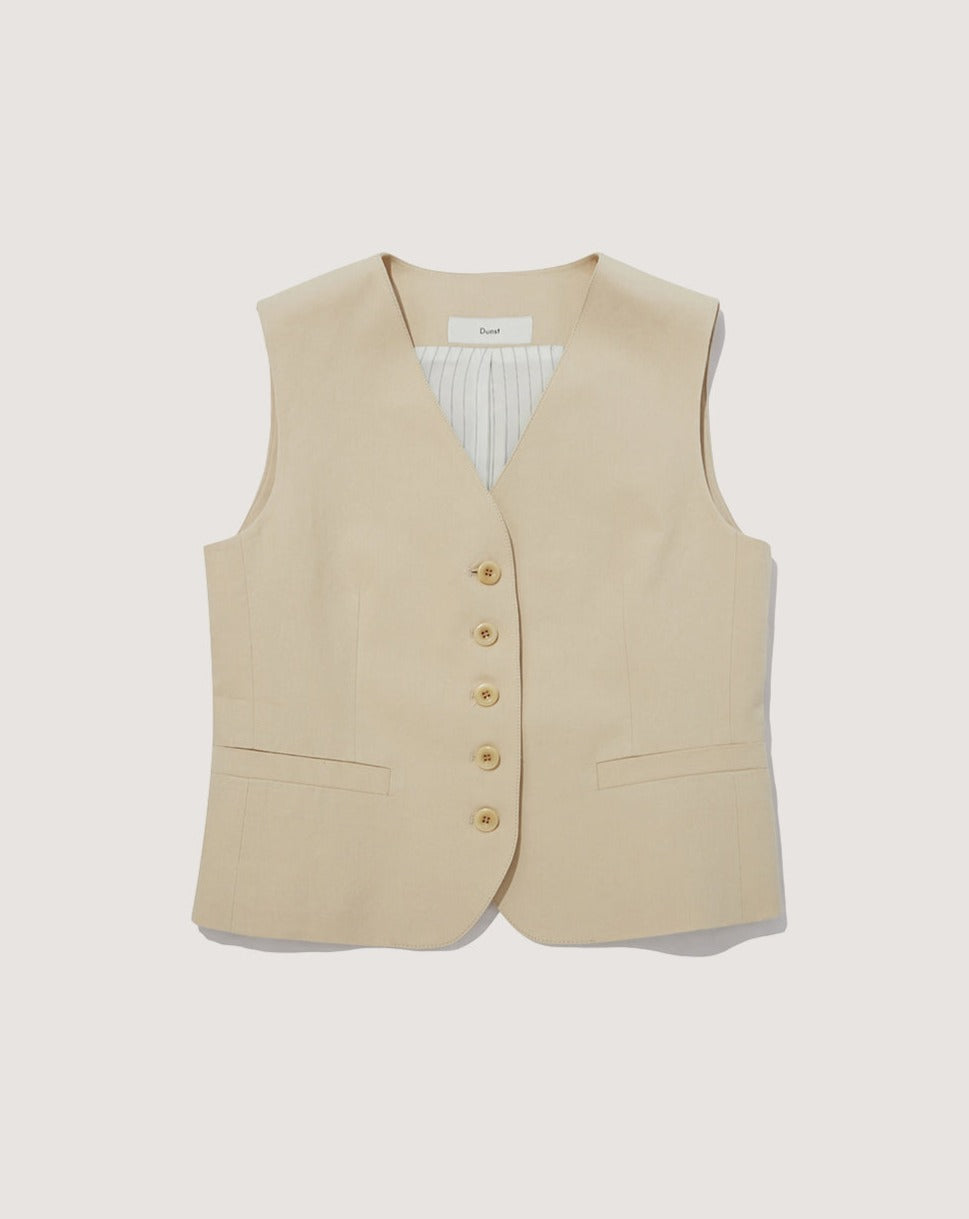 Linen vest by Dunst