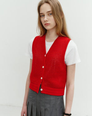 Knitted vest by Dunst