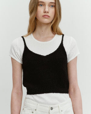 Knitted bustier by Dunst