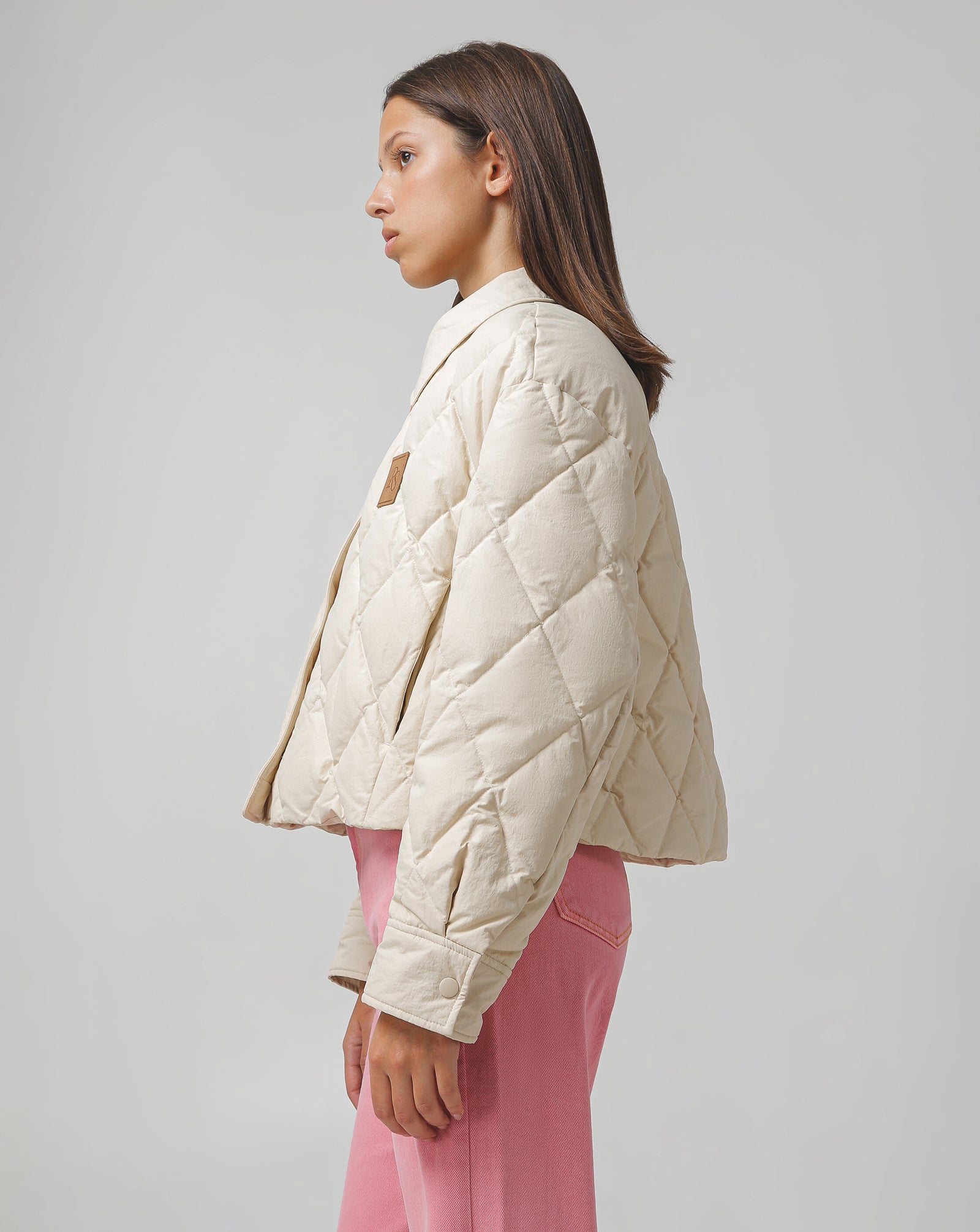 Cropped down jacket from Raive