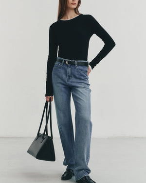 Blue straight jeans from Dunst