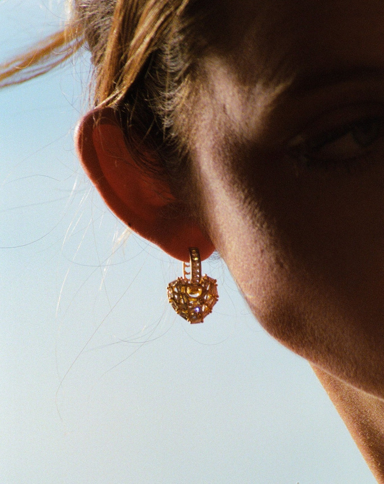 Puzzle Heart earrings by Crystal Haze