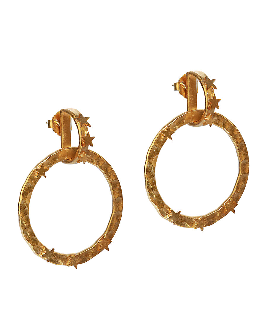 Flat ring earrings from Daniela Salcedo
