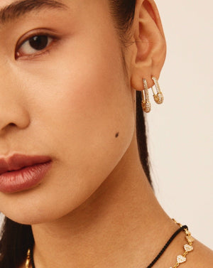 Medium club earrings by Crystal Haze