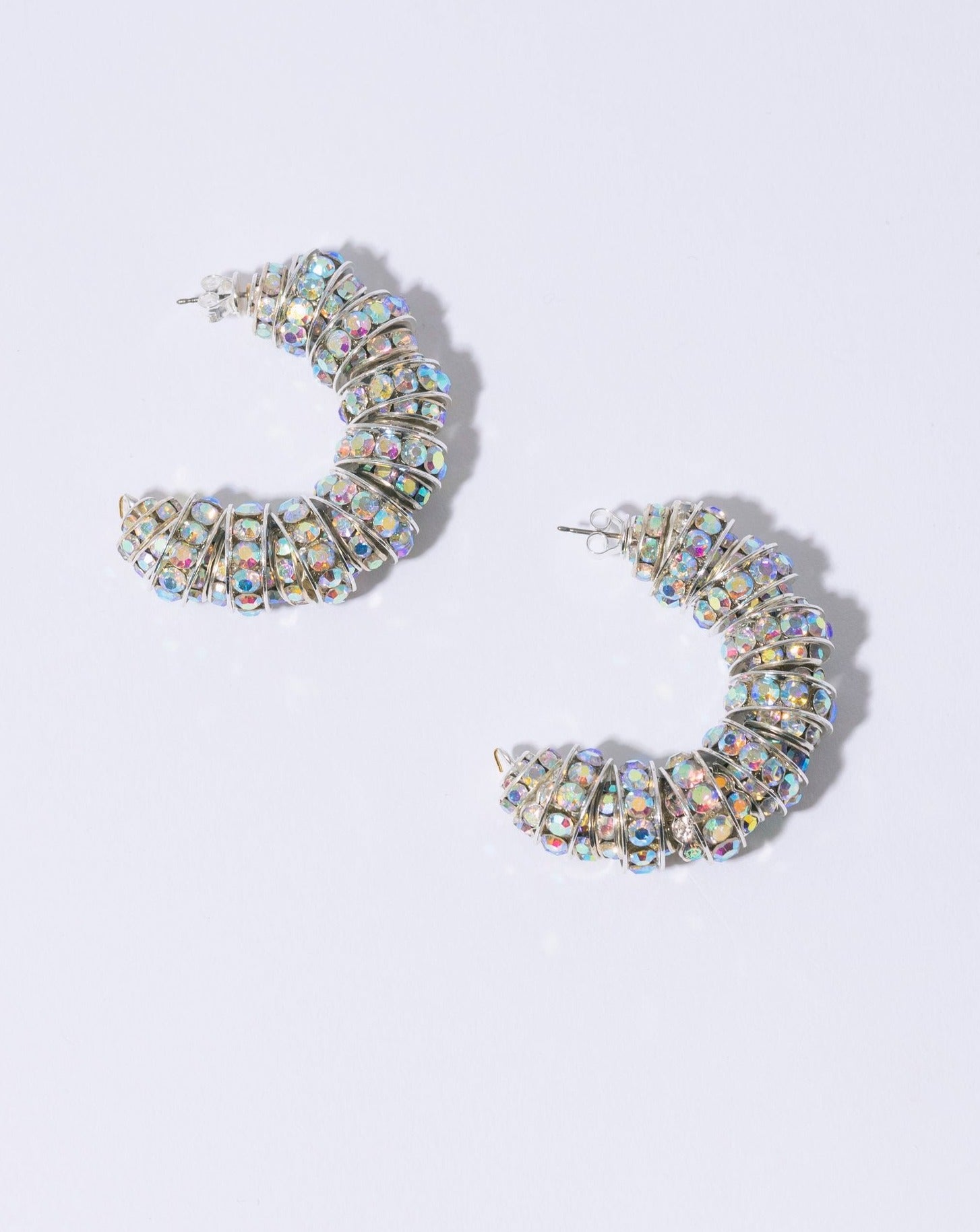 Сережки Fat Diamond Hoops від Pearl Octopuss.y