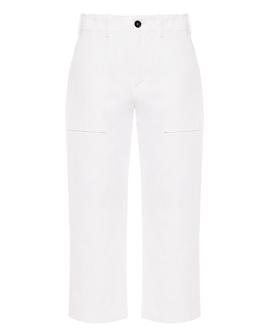Білі укорочені штани від Jejia